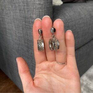 *2/$15* Vintage Silver Screw Back Earrings